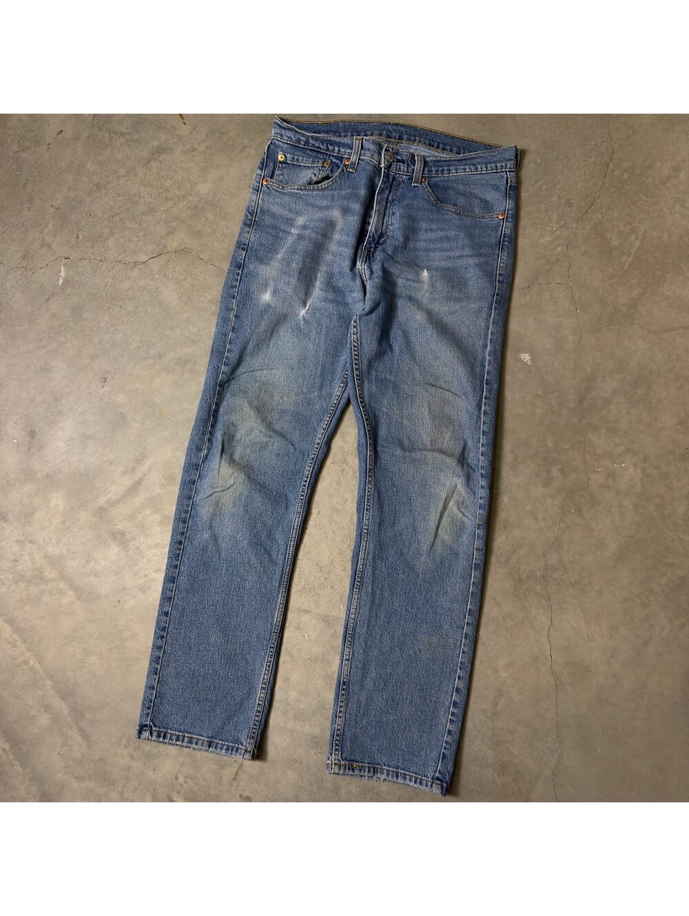 Levi's 505 Straight Leg Jeans Mens 32x30 Blue Classic Fit